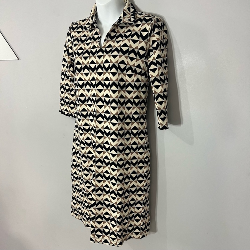 J. McLaughlin Catalina Cloth Womens Dress Geometric Career Summer 70s Revival - Picture 15 of 15